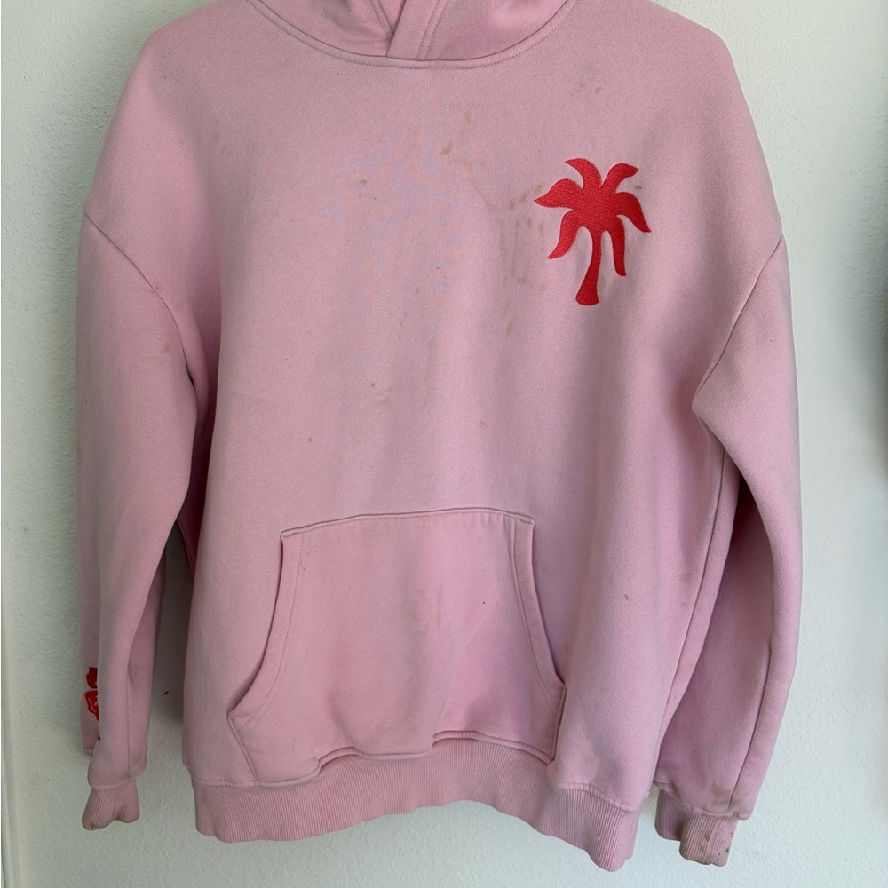 PINK Palm Puff Pink Hoodie - Picture 2 of 3